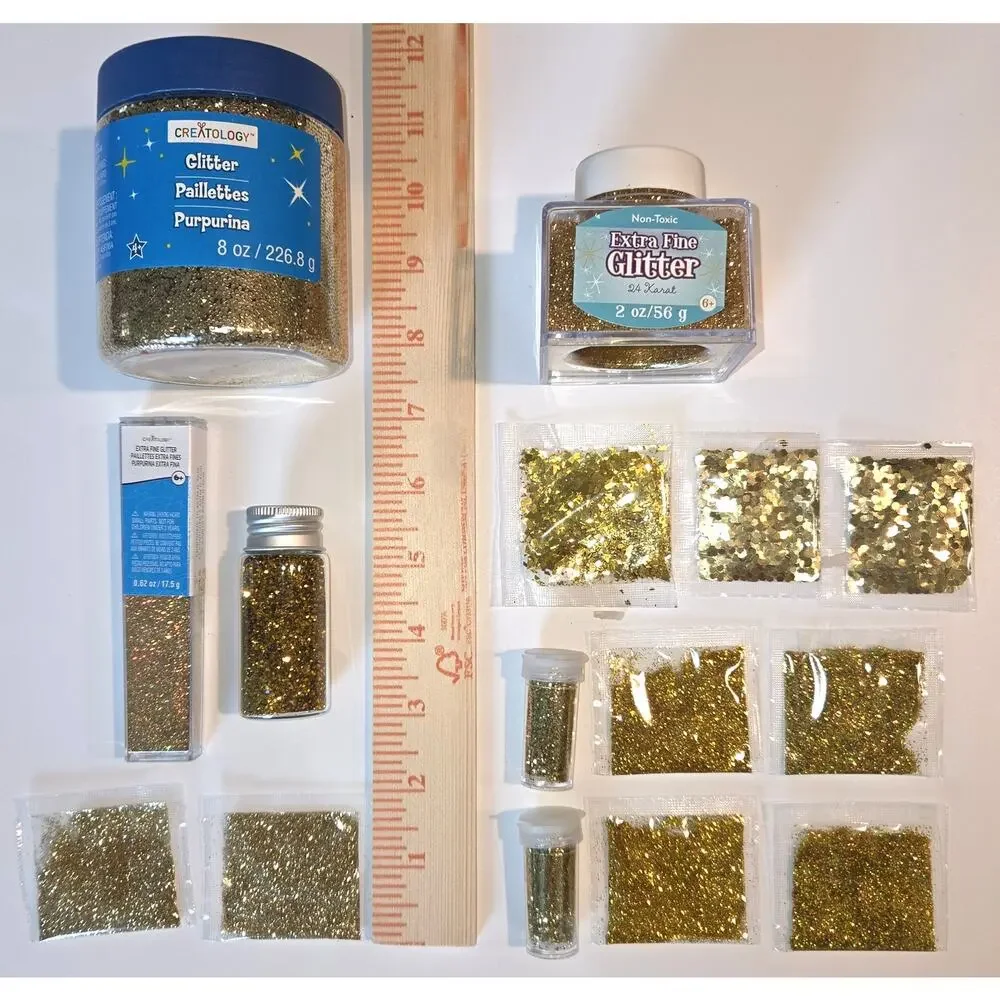 Glitter Lot Gold Craft Art DIY Resin Cheer Stamping Scrapbooking